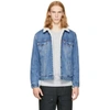 LEVI'S Blue Denim Type 3 Sherpa Trucker Jacket