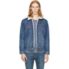 Levi's Blue Denim Type 3 Sherpa Trucker Jacket