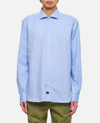 Fay French Neck Shirt In Denim