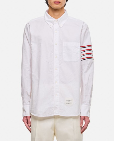 Thom Browne Cotton Button Down Shirt In White