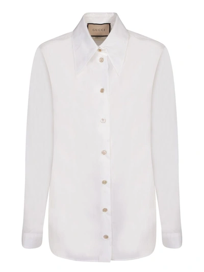 Gucci Cotton Shirt In White