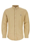 Polo Ralph Lauren Beige Oxford Shirt In Beige O Tan