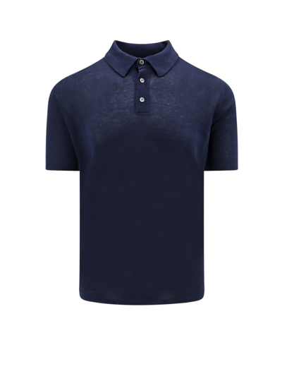Roberto Collina Polo Shirt In Blue