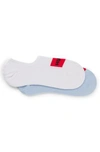 HUGO TWO-PACK OF INVISIBLE SOCKS WITH WOVEN LOGO PATCH