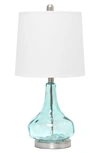 LALIA HOME RIPPLED GLASS TABLE LAMP