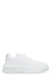 Versace Leather Low Top Sneakers In White