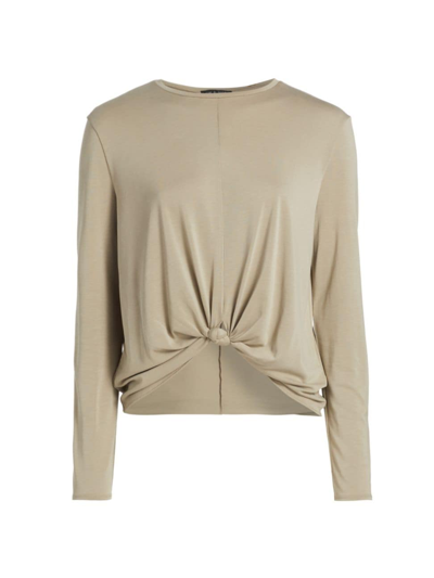 Rag & Bone Women's Jenna Knotted Long-sleeve Top In Sage