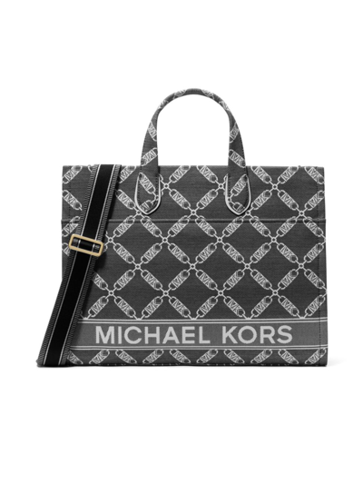 Michael Michael Kors Large Gigi Tote Bag In Black Optic