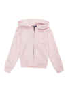 POLO RALPH LAUREN PINK HOODIE WITH EMBROIDERED PONY IN COTTON BLEND GIRL
