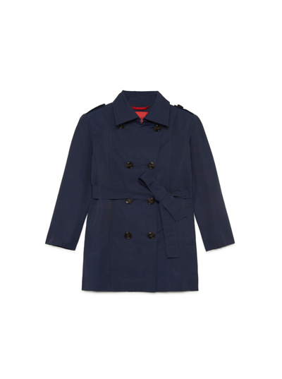 Max&amp;co. Kids' Blue Trench Coat For Girl