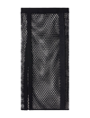 Off-white Logo-tape Mesh Skirt In Black