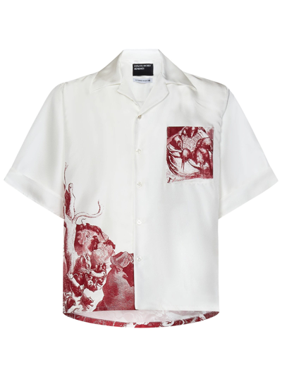 Enfants Riches Deprimes Rat Palace Silk Shirt In White | ModeSens