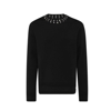 Givenchy Hoop Detailed Neckline Jumper Men In Black