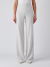 Emporio Armani High-waisted Trousers In Grigio