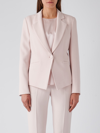 Emporio Armani Single-button Crepe Cady Blazer In Rosa