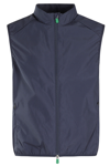 Save The Duck Mars Rubberised-logo Gilet In Navy Blue