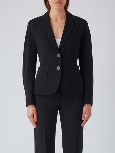 Max Mara Ginseng Blazer In Nero