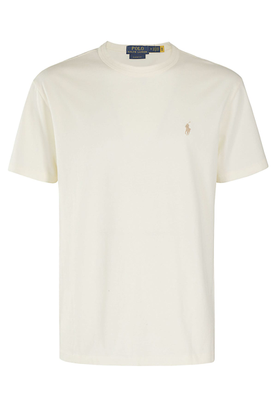 Polo Ralph Lauren Short Sleeve T Shirt In Clubhouse Cream