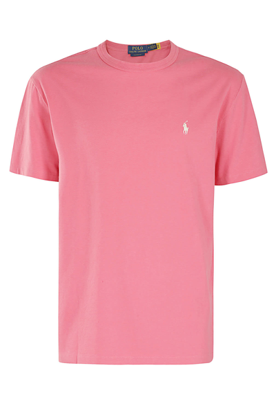 Polo Ralph Lauren Short Sleeve T Shirt In Pale Red