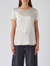Max Mara Dida Satin T-shirt In Seta