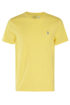 Polo Ralph Lauren Custom Slim Fit Jersey Crewneck T-shirt Man T-shirt Yellow Size Xxl Cotton In Oasis Yellow