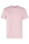 Polo Ralph Lauren Logo Embroidered Round Neck T-shirt In Carmel Pink