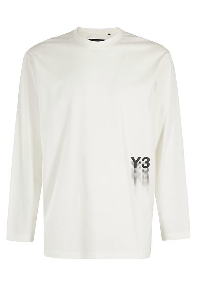 Y-3 Gfx Ls Tee In White