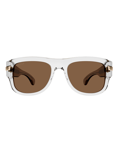 Gucci Gg1517s Sunglasses In Crystal Crystal Brown