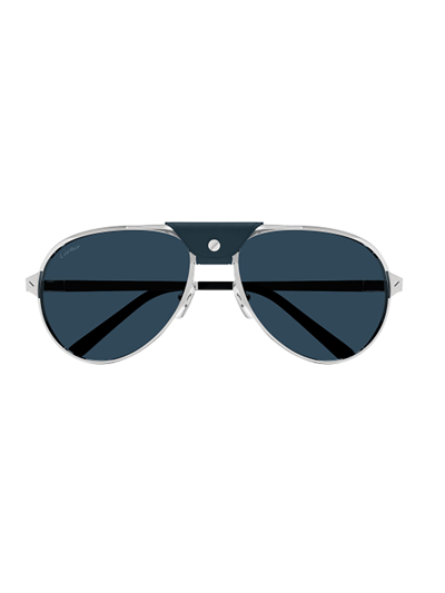 Cartier Aviator Frame Sunglasses In Crl
