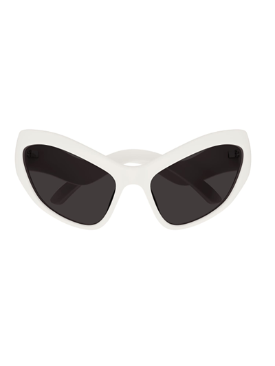 Balenciaga Bb0319s Sunglasses In Ivory Ivory Grey