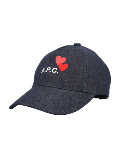 Apc A.p.c. Casquette Eden Blondie In Indigo