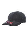Apc Logo-print Baseball Cap In Noir Delave