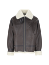 Dunst Unisex Loose Fit Shearling Jacket In Brown