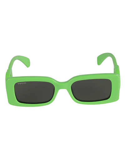 Gucci Square Classic Sunglasses In Green