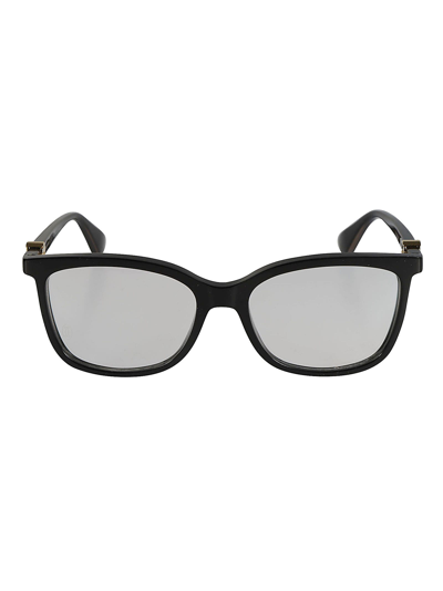 Cartier Classic Logo Sided Glasses In Black/transparent
