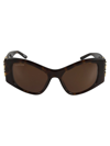 Balenciaga Bb0327s Sunglasses In Havana/brown