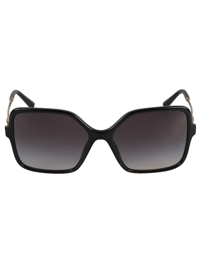 Bulgari Metal Temple Square Lens Sunglasses In Crl