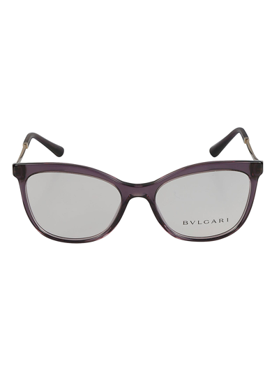 Bulgari Logo Sided Glasses In 5514