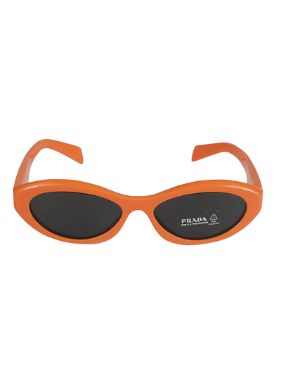Prada Logo Sided Cat-eye Sunglasses In 12l08z