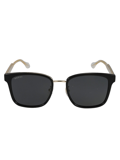 Gucci Metal Bridge Classic Sunglasses In Black/grey