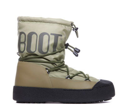 Moon Boot Mtrack Polar Army Booties In Green