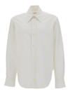 Erl White Buttoned Up  Oversize Shirt In White