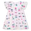 Chloé Graphic-print Ruffled Dress In Multicolor