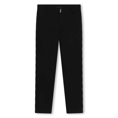 Givenchy Kids' Ceremony Tapered-leg Trousers In Black