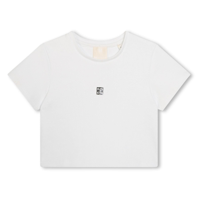 Givenchy Kids' Crew Neck T-shirt In White