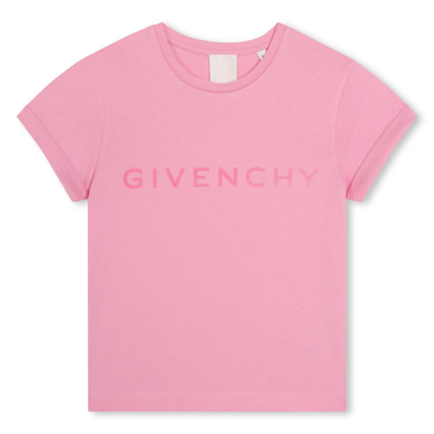 Givenchy Kids' T-shirt With 4g Print In Pink