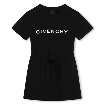 Givenchy Kids' Abito Con Stampa In Black