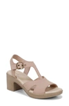 Bzees Everly Machine Washable Block Heel Sandal In Beige Denim