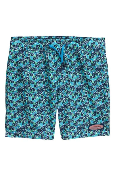 Vineyard Vines Boys' Printed Chappy Swim Trunks - Little Kid, Big Kid In Gulf Floral Chappy - Nautical Navy