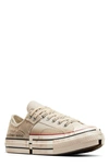 Converse X Feng Chen Wang Gender Inclusive 2-in-1 Chuck 70 Low Top Sneaker In Natural Ivory/ Egret